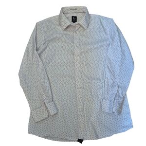 Grafton Mens Shirt Size 16R Slim Fit Button Front